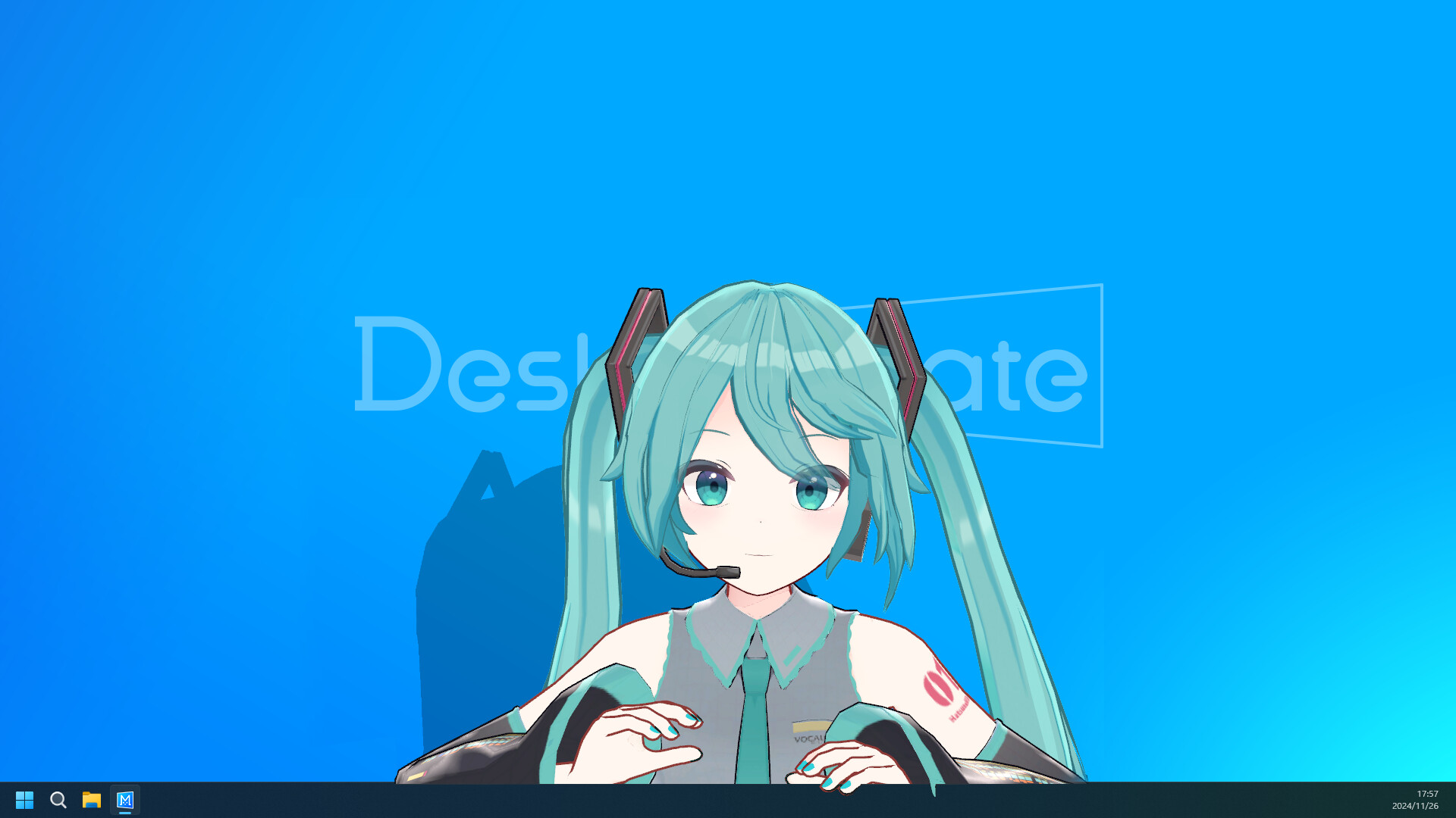 Desktop Mate running on a Windows desktop.