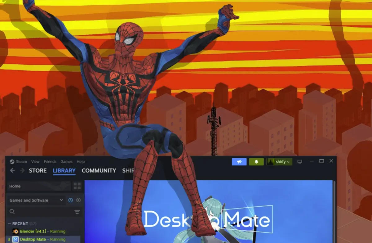 Marvel Rivals Spiderman Desktop Mate Mod Download